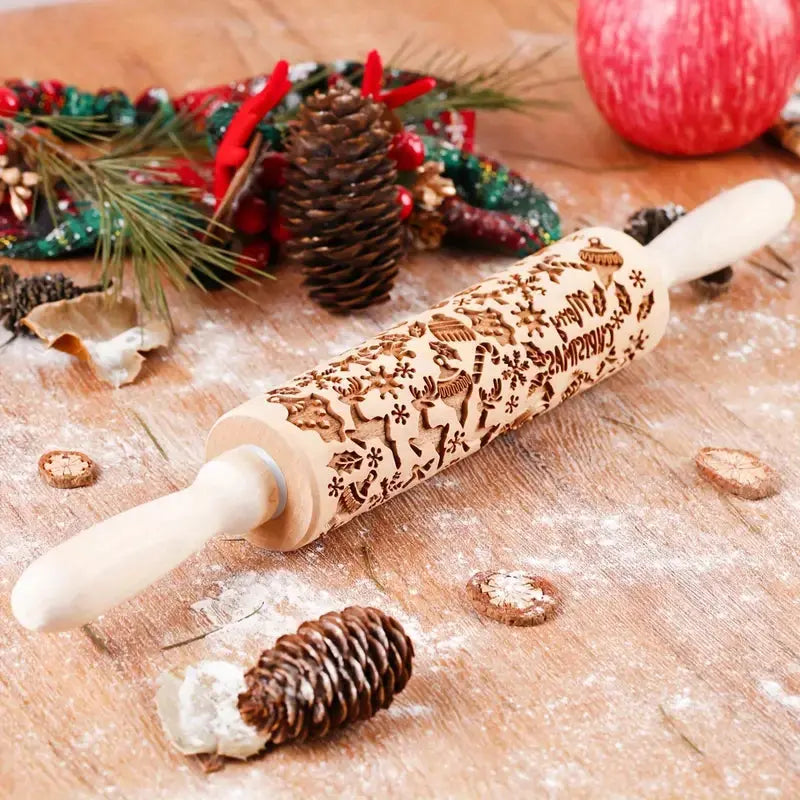 Holiday Baking Rolling Pin-Anastasi Gifts