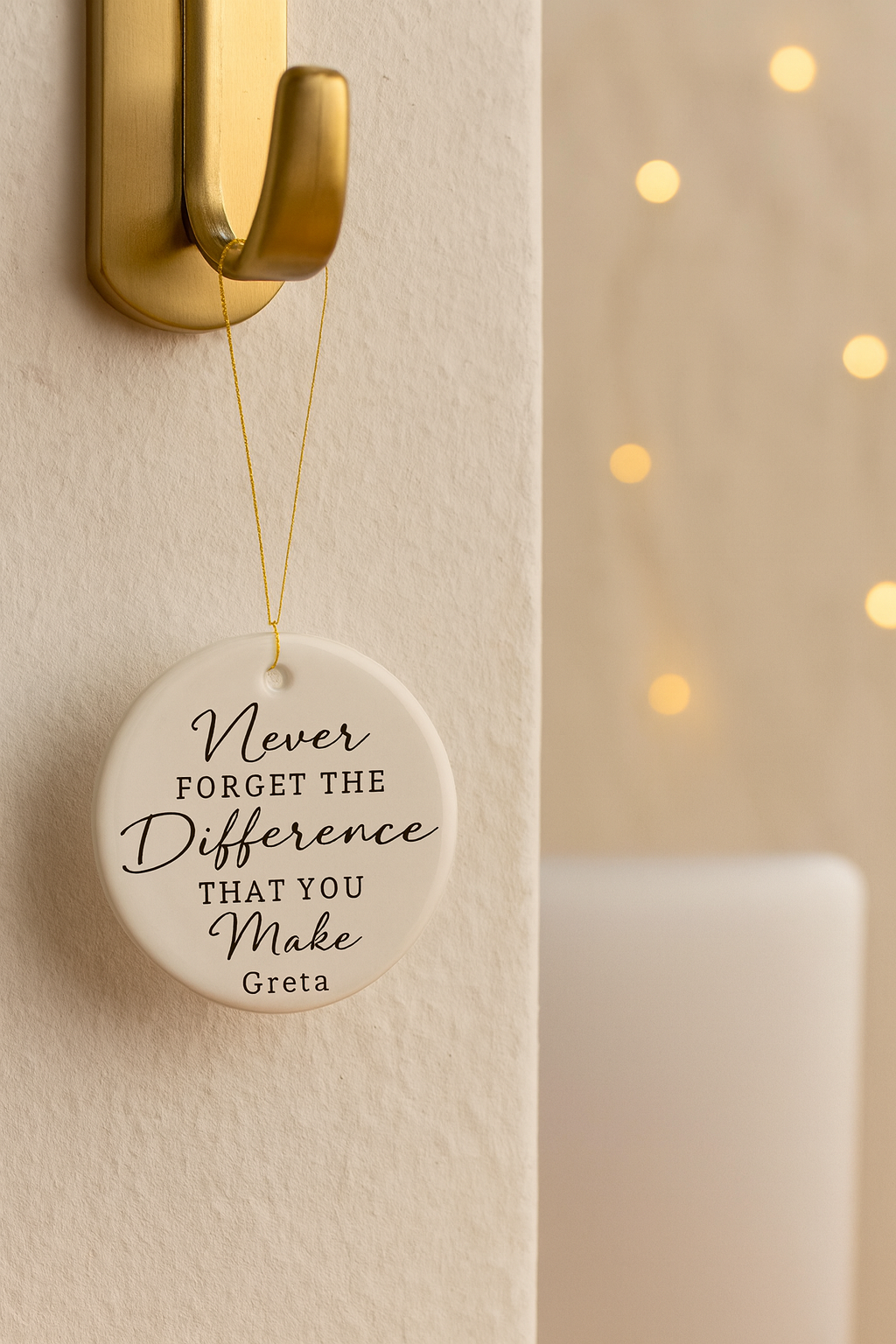 Personalised Appreciation Ornament Never Forget the Difference That You Make-Anastasi Gifts