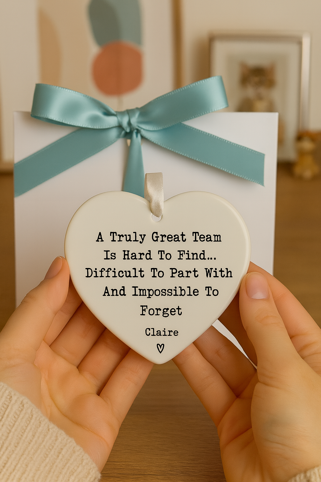 Work Colleague Leaving Gift | Farewell, Retirement, or Thank You Heart Ornament-Anastasi Gifts