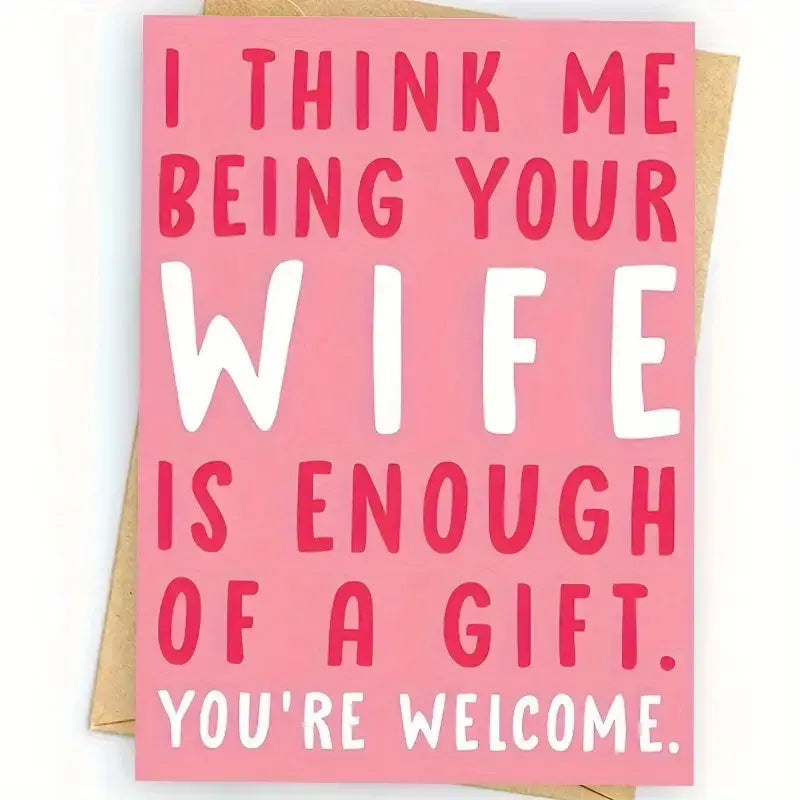 Card from Wife to Husband-Anastasi Gifts
