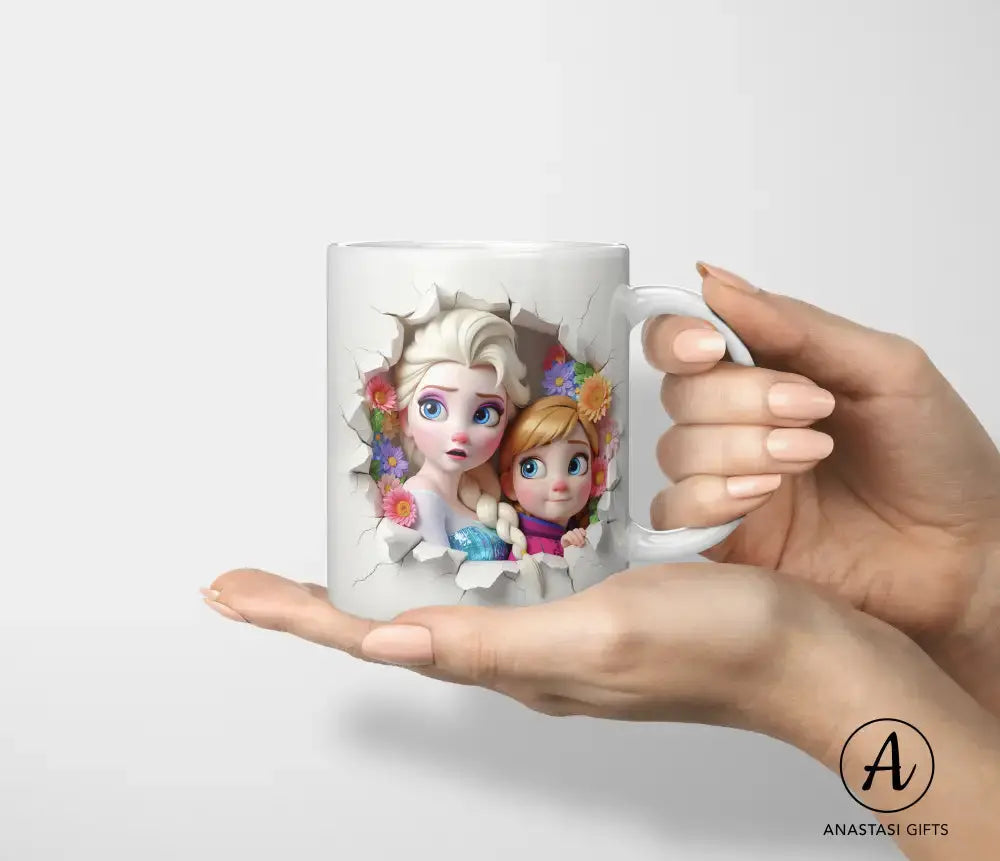 Elsa & Anna (Frozen) - Ceramic Mug-Anastasi Gifts