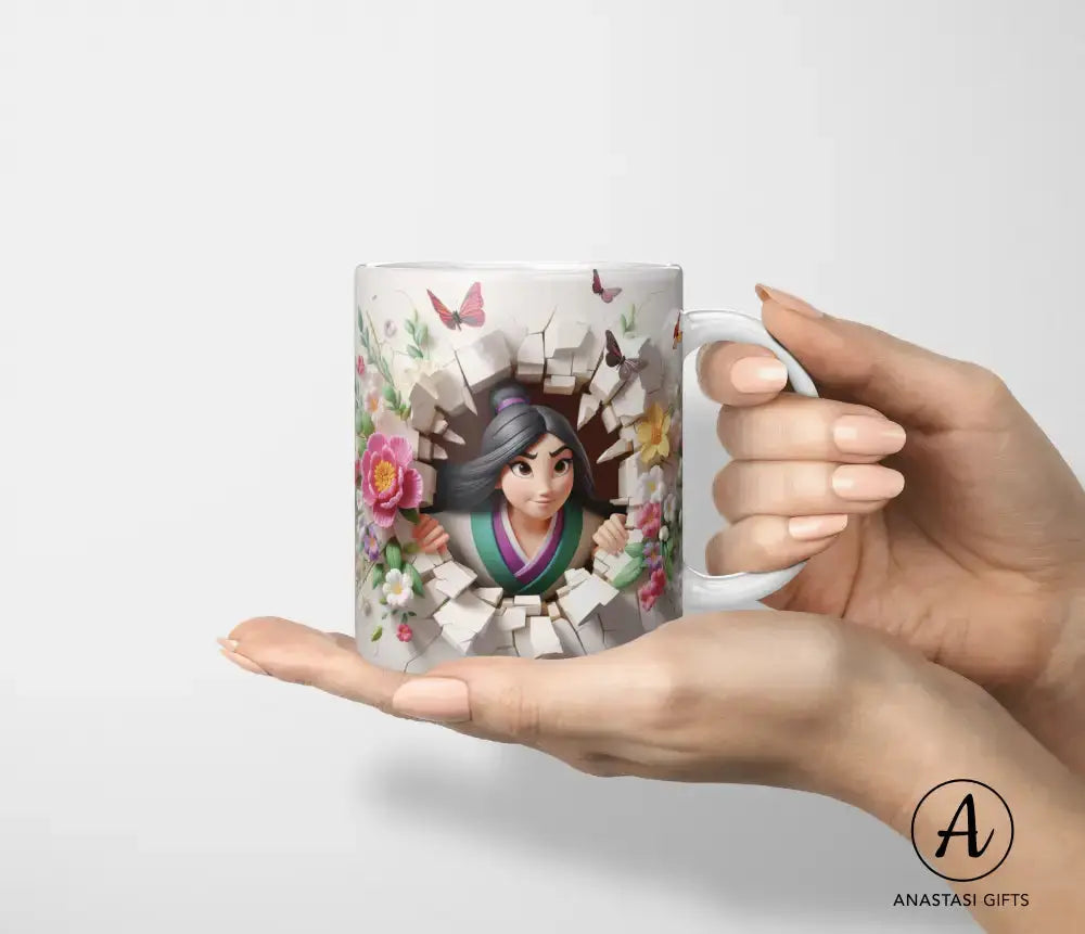 Mulan - Ceramic Mugs - Vibrant 3D Printed-Anastasi Gifts