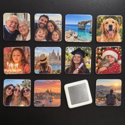 Personalised Favourite Memories Photo Magnet Set