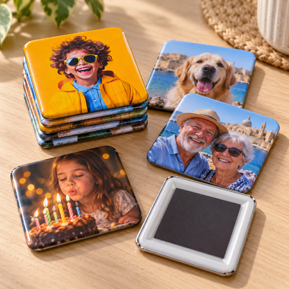 Personalised Favourite Memories Photo Magnet Set