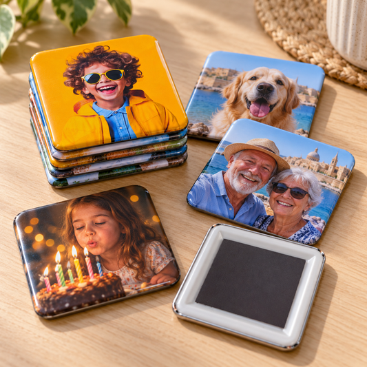 Personalised Favourite Memories Photo Magnet Set