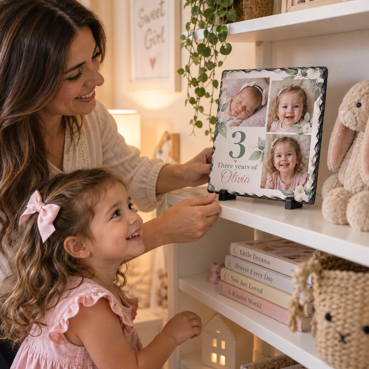 Personalised Baby & Childhood Milestone Photo Slate