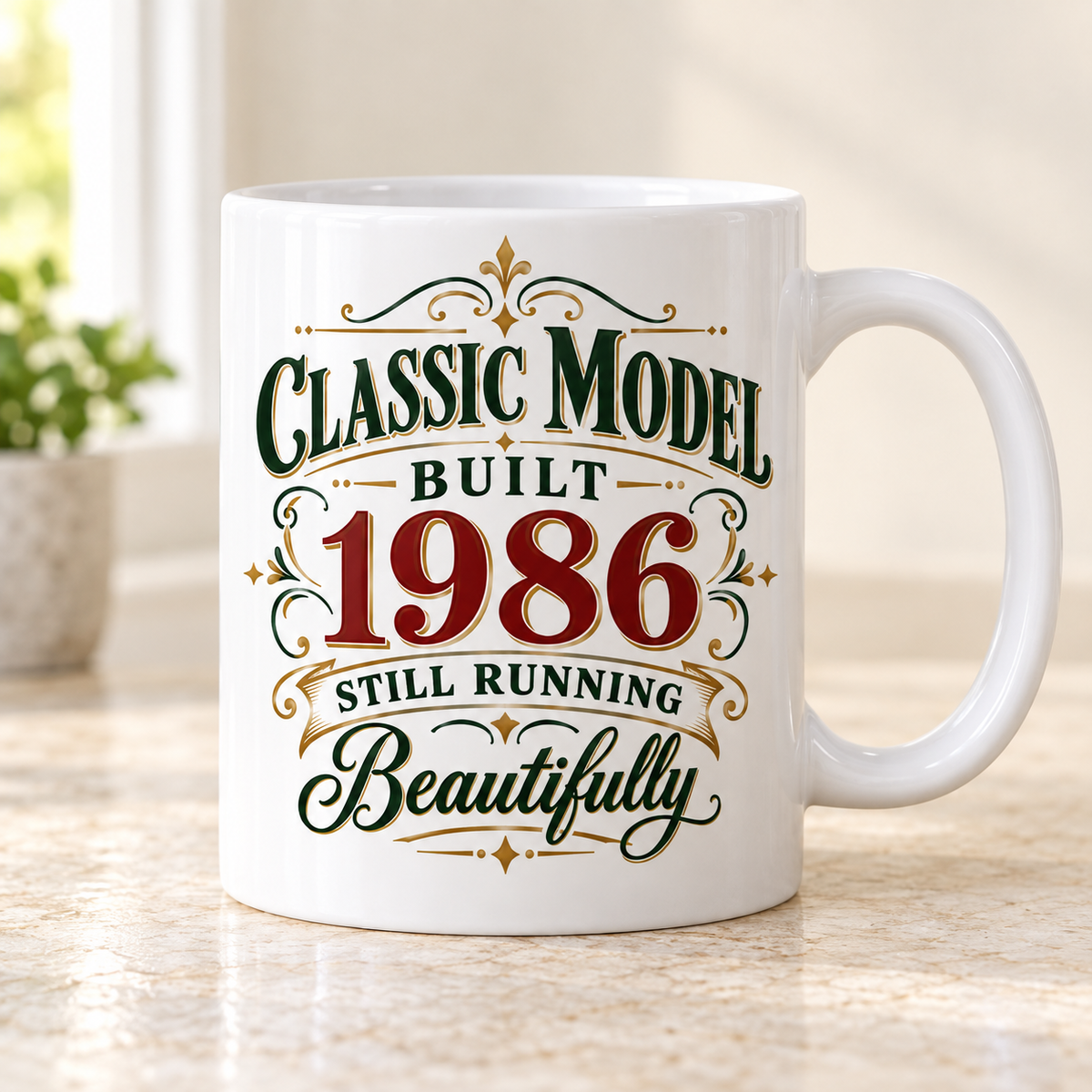 Personalised Classic Model Mug, front view