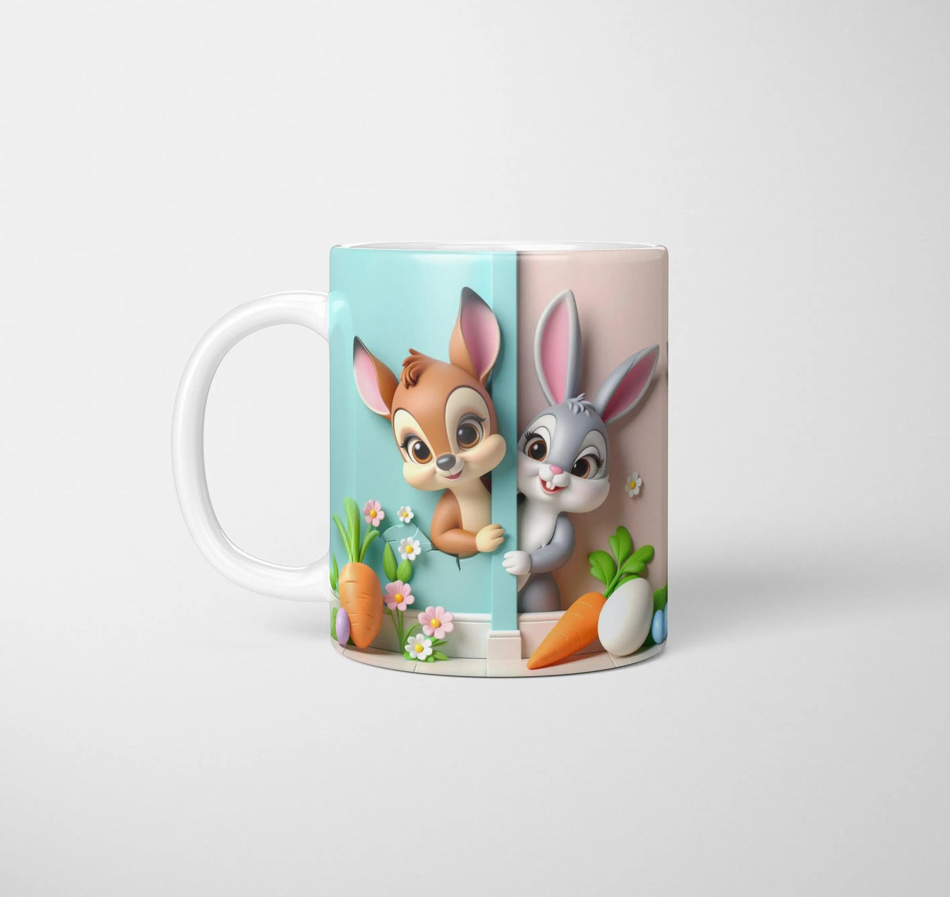 Bambi and Easter Bunny - Easter Mug-Anastasi Gifts