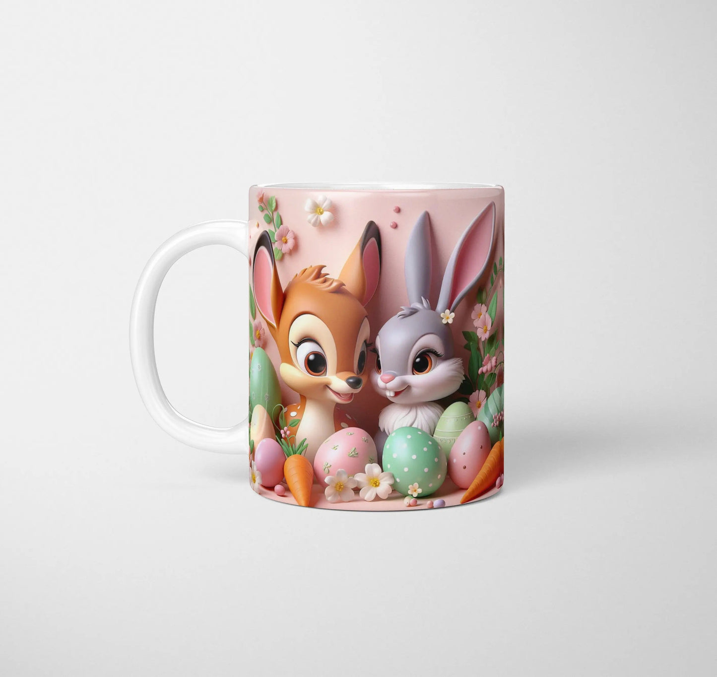 Bambi and Easter Bunny - Easter Mug-Anastasi Gifts