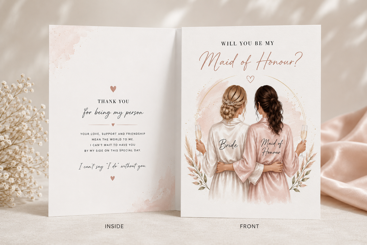 Personalised Bridesmaid Proposal Card