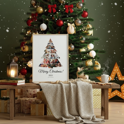 Personalised Christmas Tree Photo Collage-Anastasi Gifts