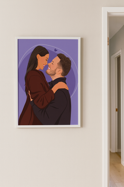 Personalised Wedding Celebration Illustrations-Anastasi Gifts