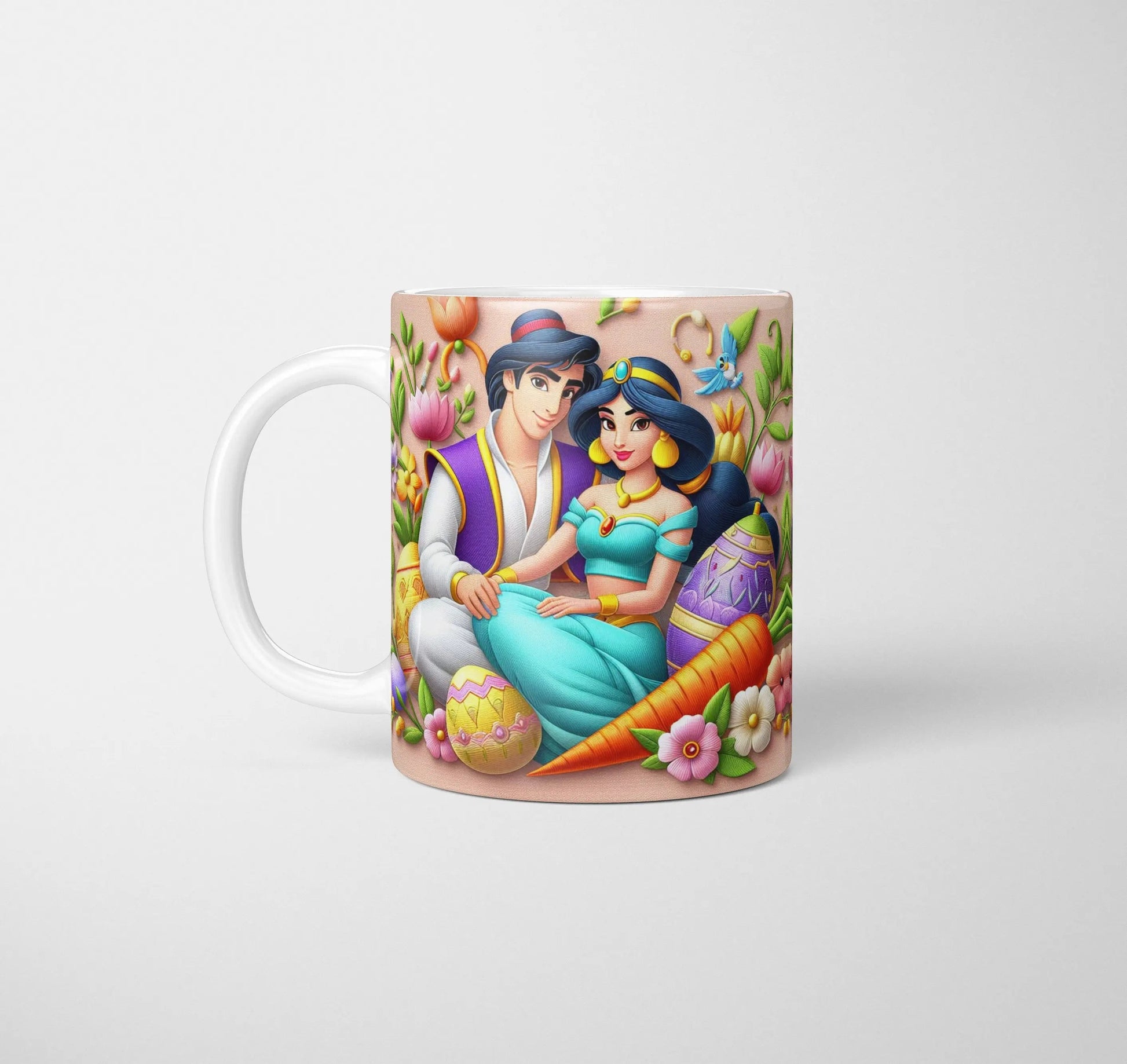 Aladdin and Princess Jasmine - Easter Mug-Anastasi Gifts