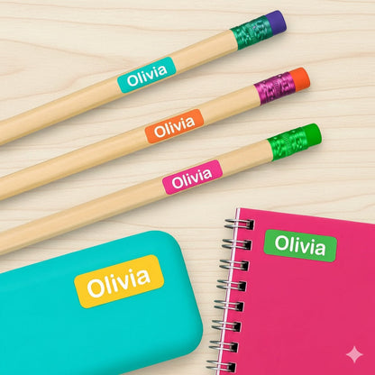 Custom School Name Stickers-Anastasi Gifts