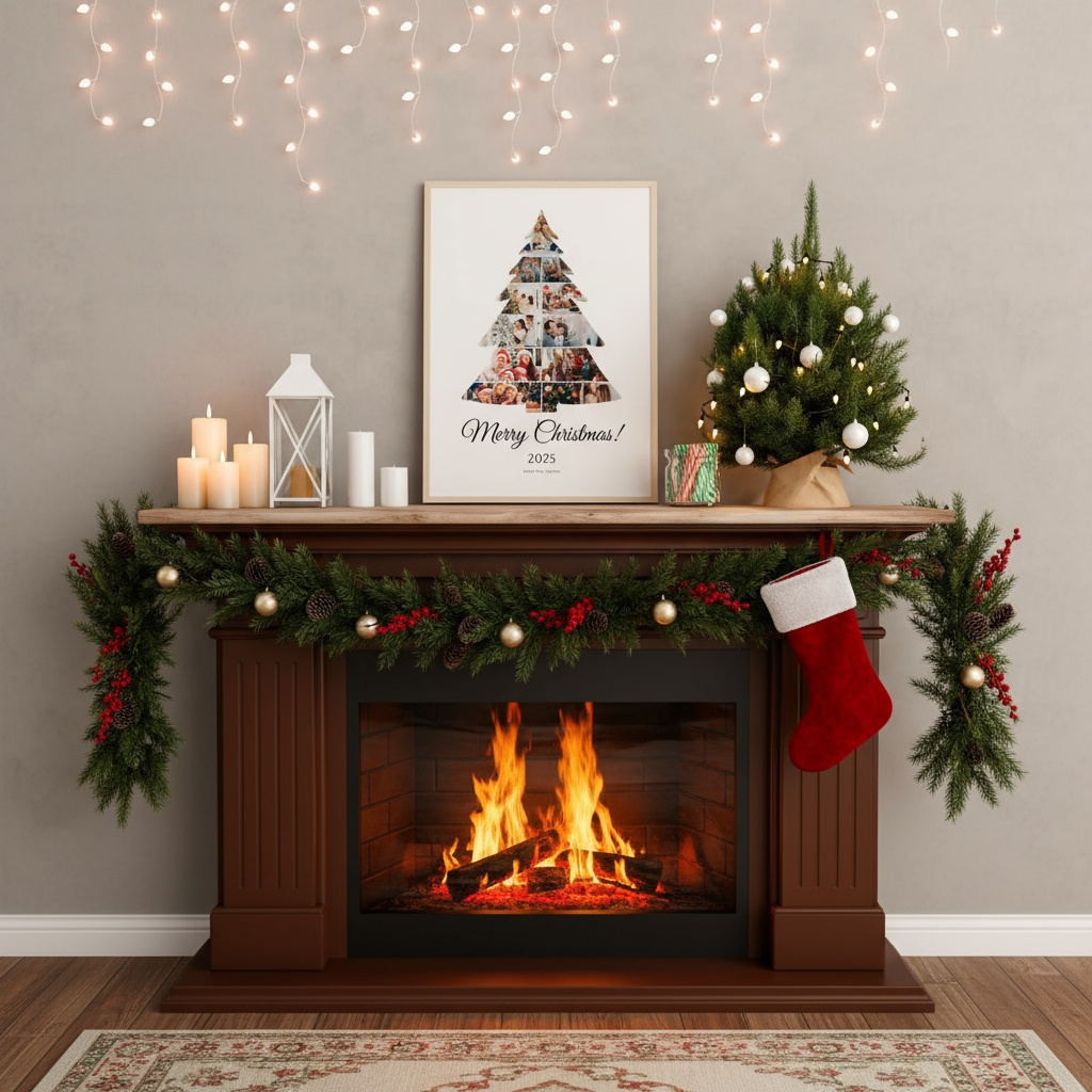 Personalised Christmas Tree Photo Collage-Anastasi Gifts
