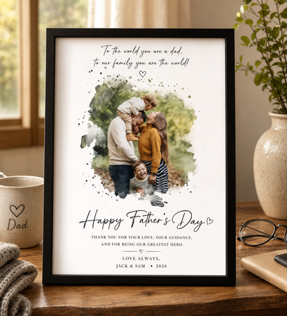 Photo Print & Message Frame