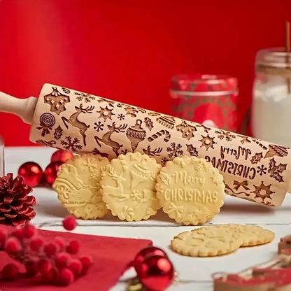 Holiday Baking Rolling Pin-Anastasi Gifts