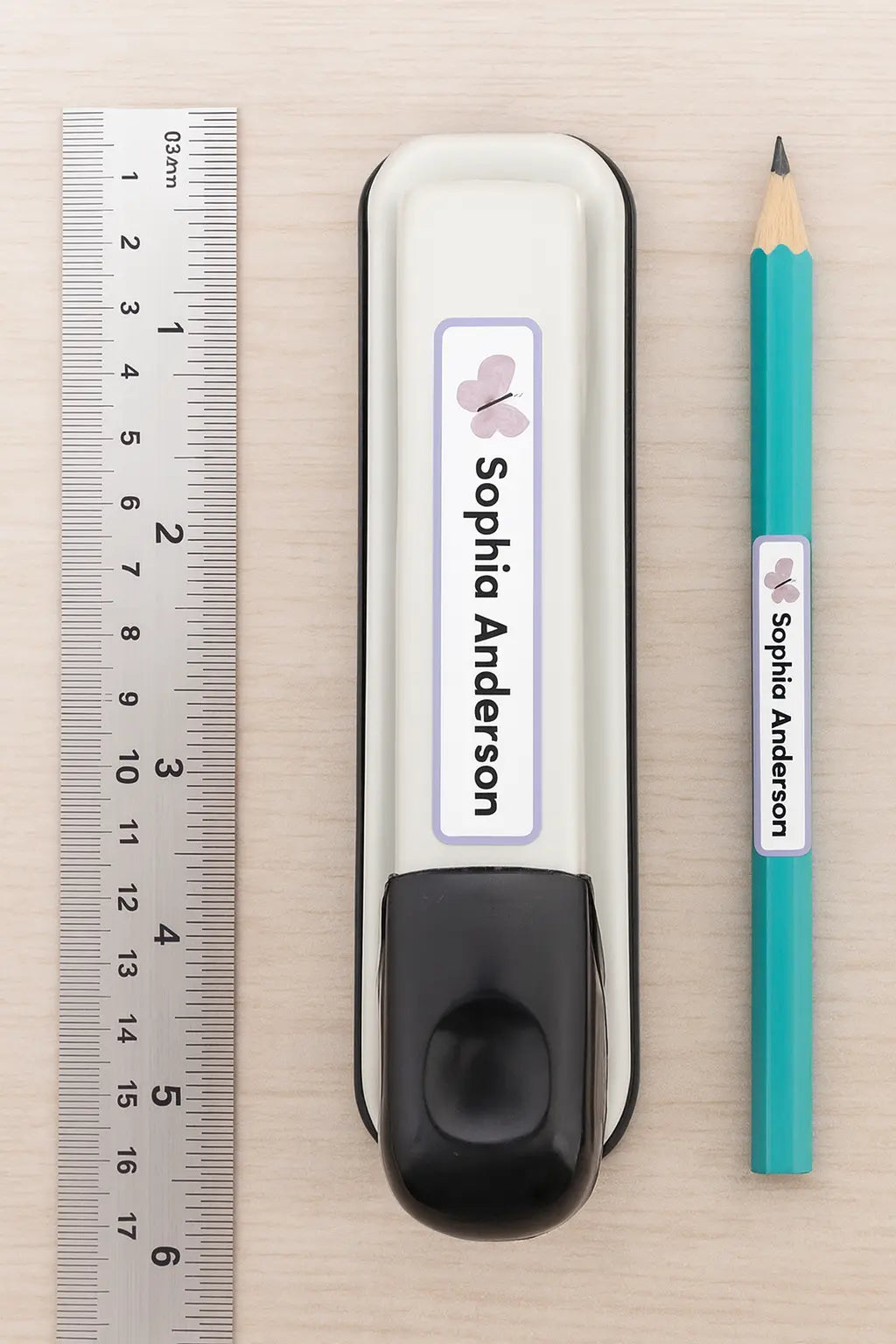 Custom School Name Stickers | Character Customisation-Anastasi Gifts