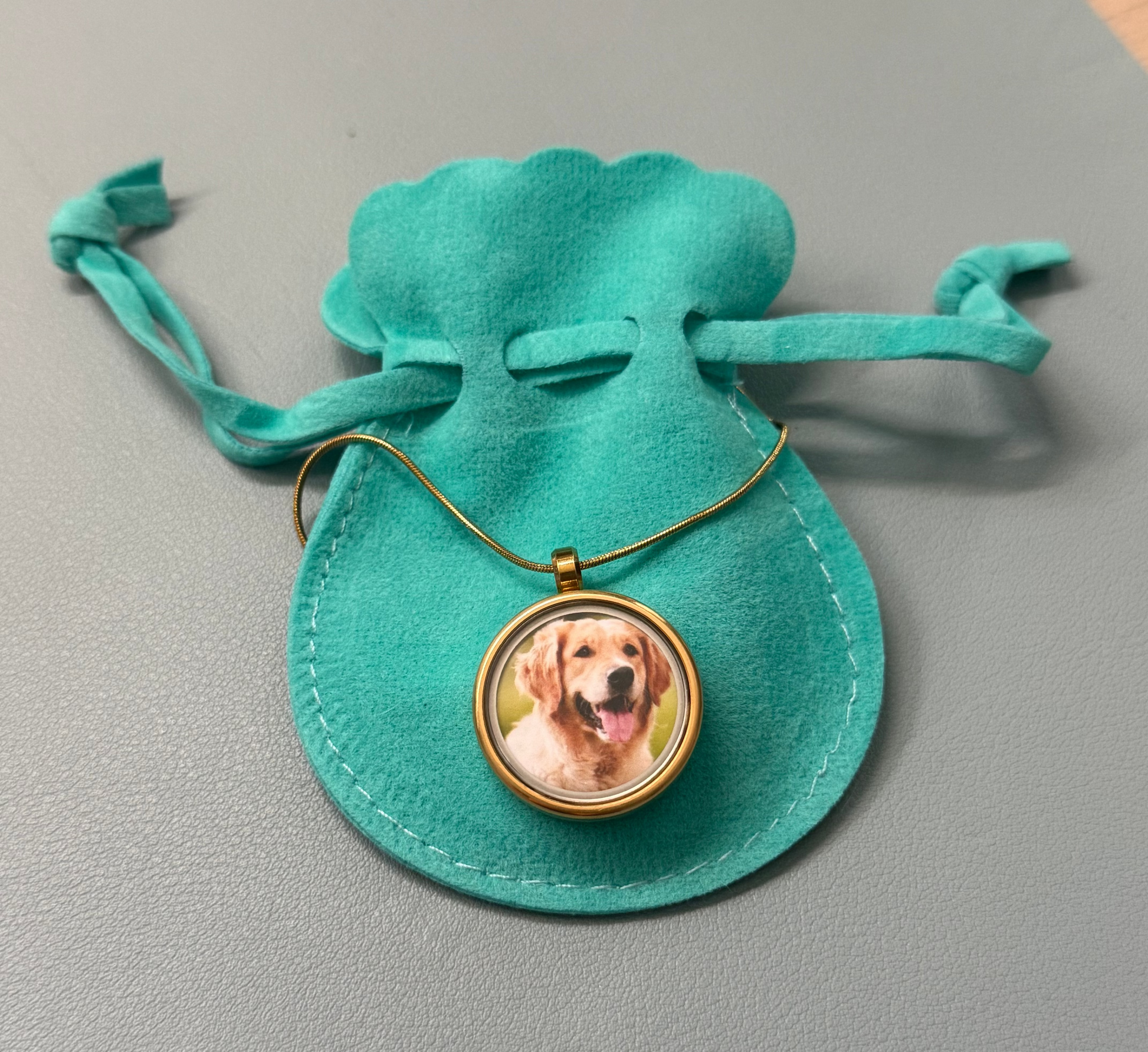 Personalized Pet Keepsake Pendant – Photo & Hair/Ash Capsule-Anastasi Gifts