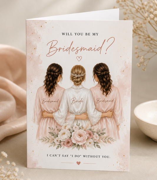 Personalised Bridesmaid Proposal Card