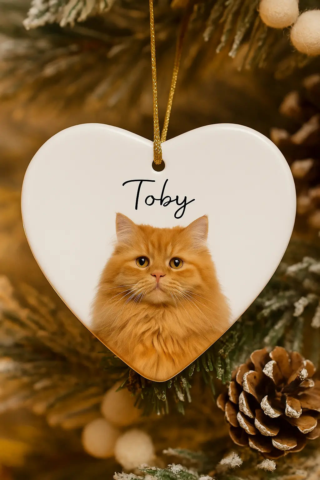 Personalized Pet Photo Ceramic Ornament-Anastasi Gifts