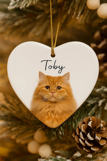 Personalized Pet Photo Ceramic Ornament-Anastasi Gifts