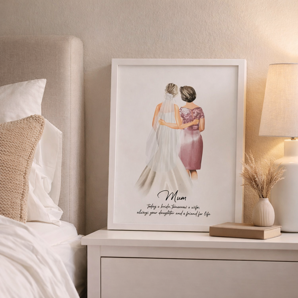 A Special Wedding Print for Mother of the Bride or Groom Frame-Anastasi Gifts