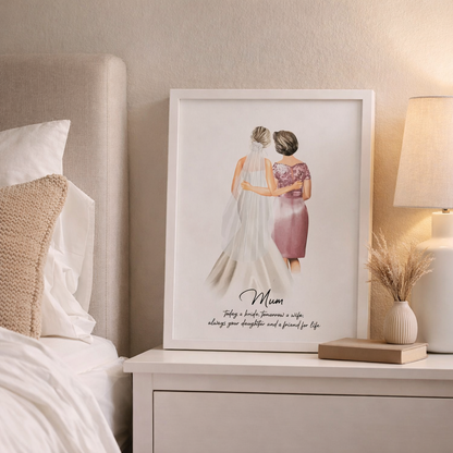 A Special Wedding Print for Mother of the Bride or Groom Frame-Anastasi Gifts