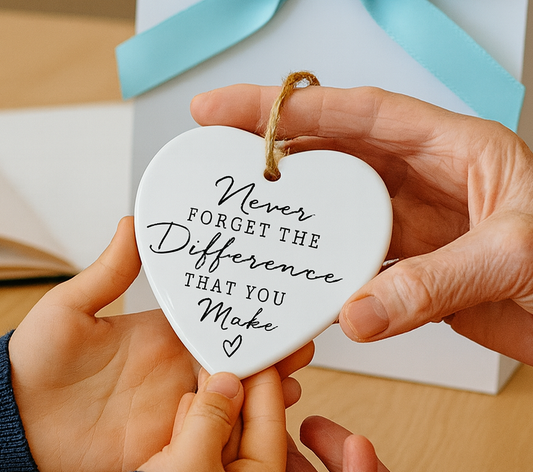 Personalised Appreciation Ornament Never Forget the Difference That You Make-Anastasi Gifts