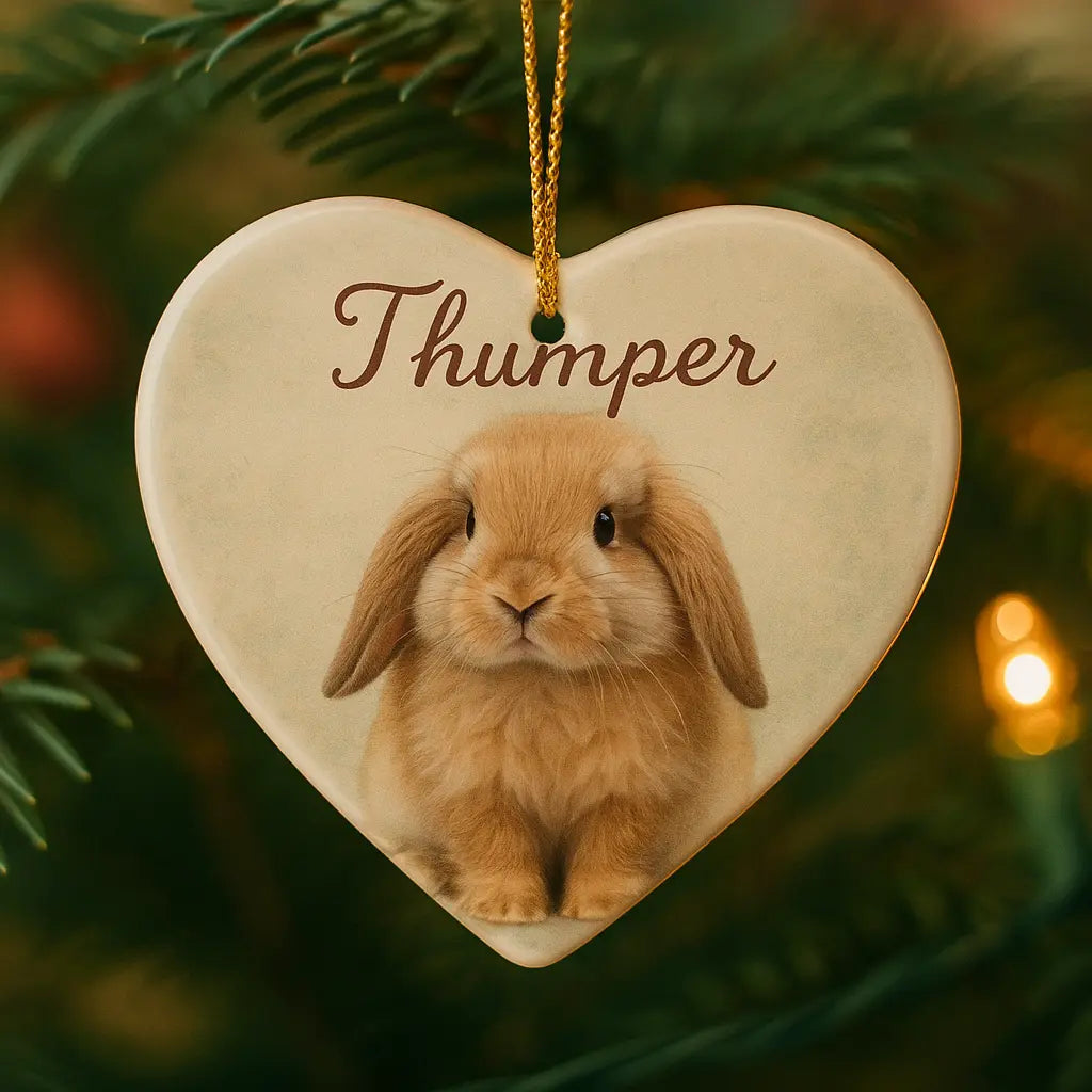 Personalized Pet Photo Ceramic Ornament-Anastasi Gifts