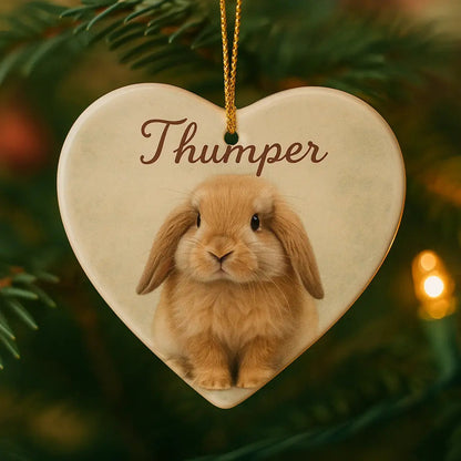 Personalized Pet Photo Ceramic Ornament-Anastasi Gifts
