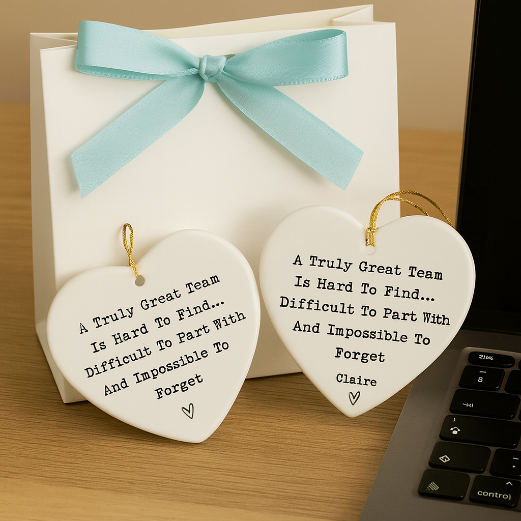 Work Colleague Leaving Gift | Farewell, Retirement, or Thank You Heart Ornament-Anastasi Gifts