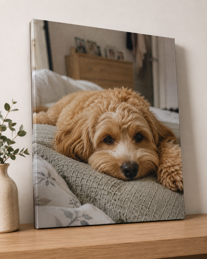 Pet Photo Canvas Print – 30x40cm