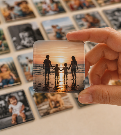 Personalised Photo Magnets Malta – 5x5cm Custom Fridge Magnets