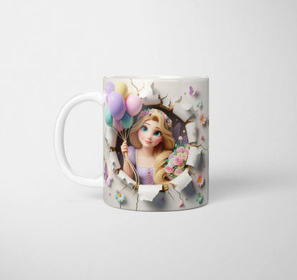 Rapunzel - Birthday Themed Mug-Anastasi Gifts