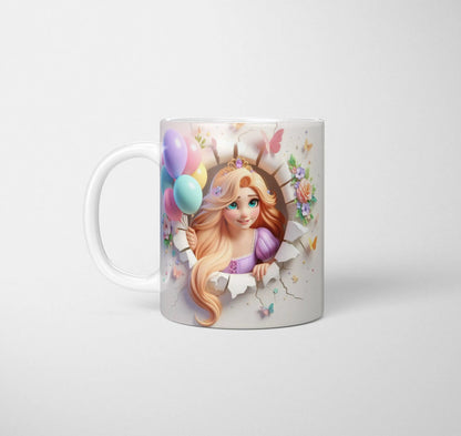 Rapunzel - Birthday Themed Mug-Anastasi Gifts