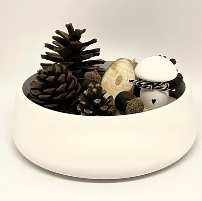 Handmade Cement Pot – 18cm-Anastasi Gifts
