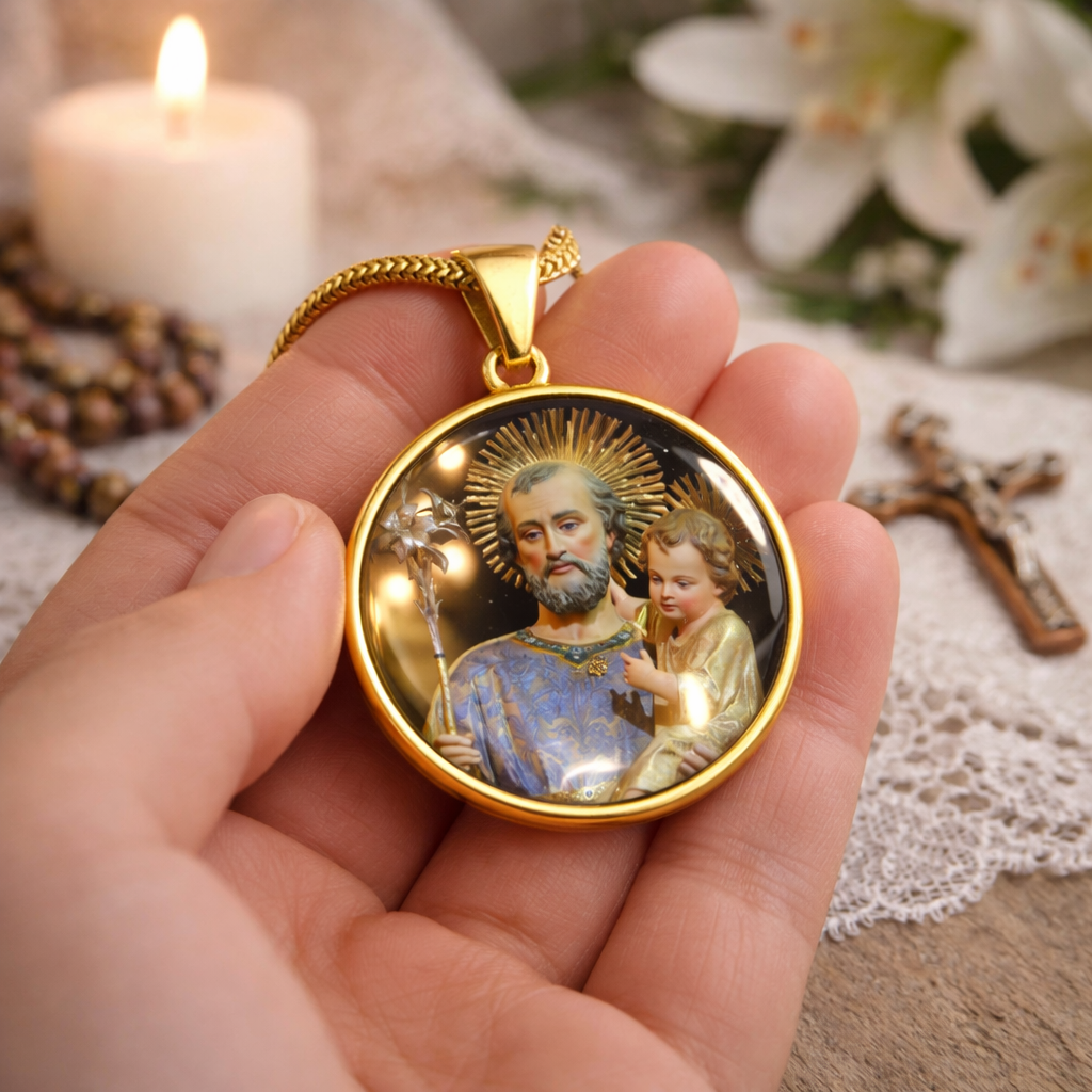 Personalised Feast & Saint Devotion Pendant-Anastasi Gifts