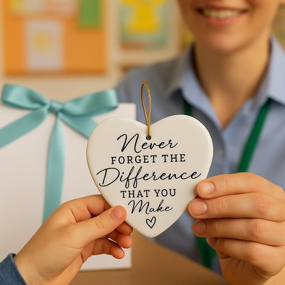 Personalised Appreciation Ornament Never Forget the Difference That You Make-Anastasi Gifts