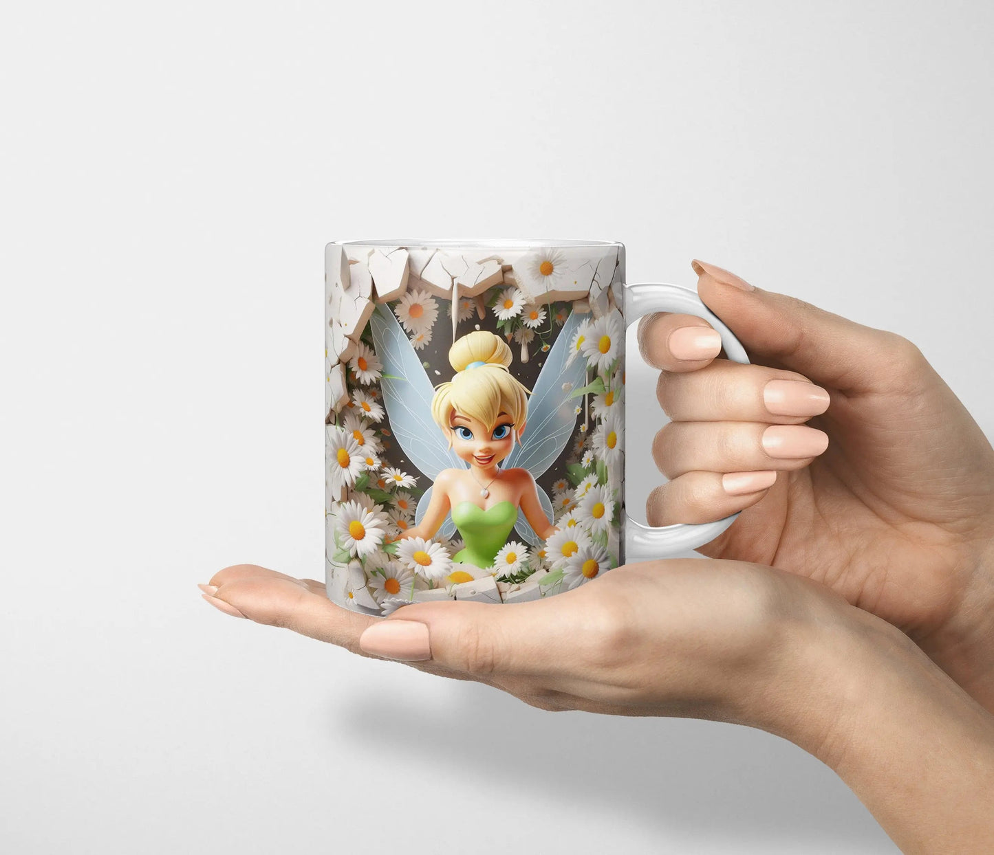 Tinkerbell Ceramic Mug - Vibrant 3D Printed Design-Anastasi Gifts