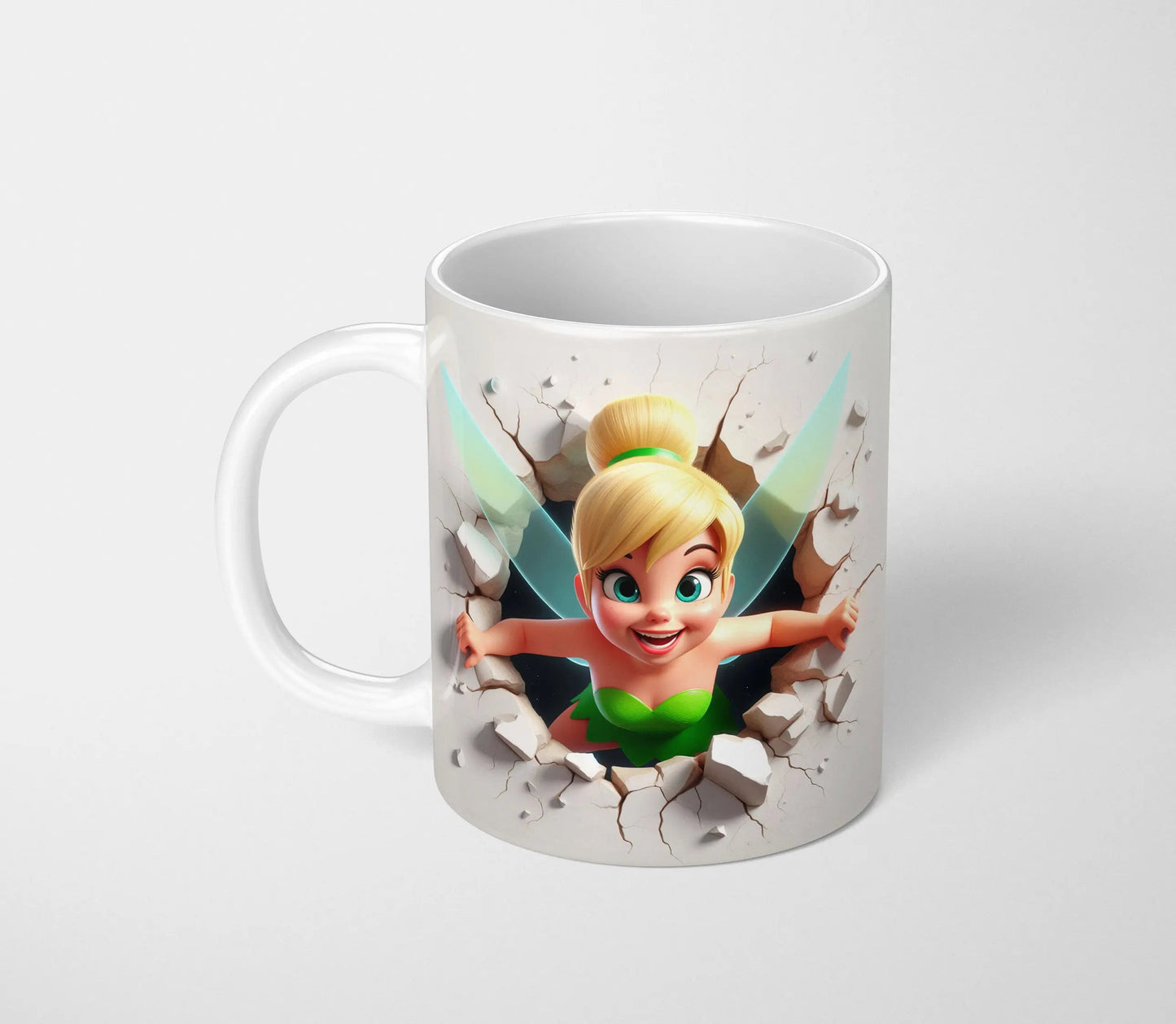Tinkerbell Ceramic Mug - Vibrant 3D Printed Design-Anastasi Gifts