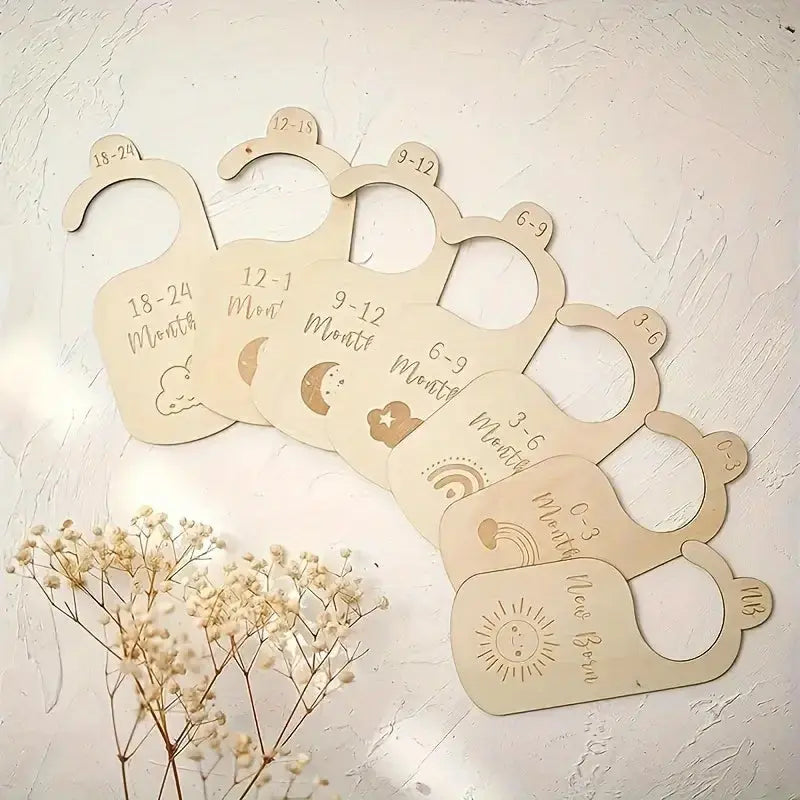 7-piece baby wardrobe dividers-Anastasi Gifts
