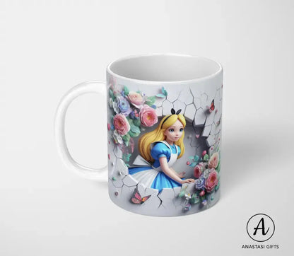 Alice in Wonderland Ceramic Mug-Anastasi Gifts