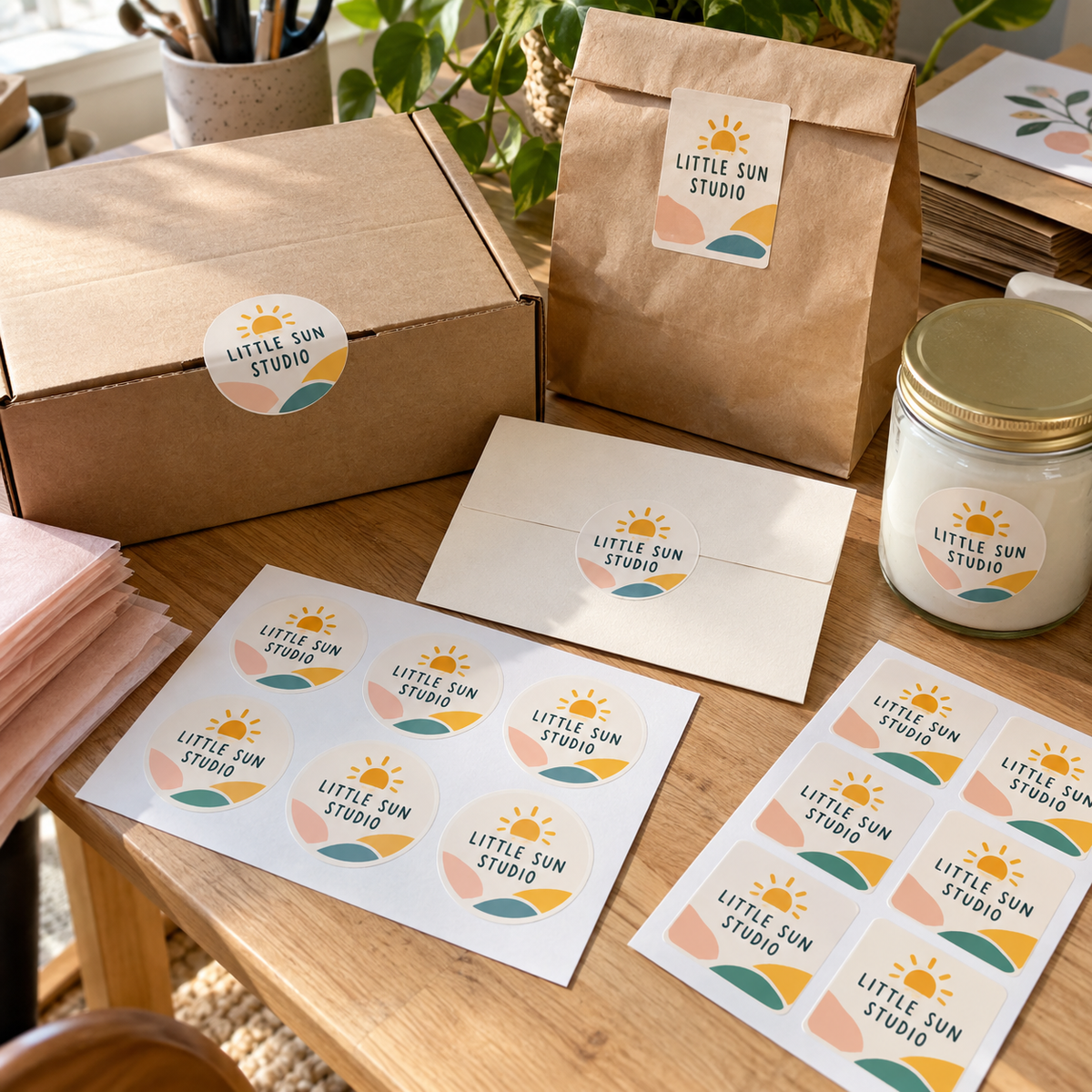 Small business branding stickers printed in Malta