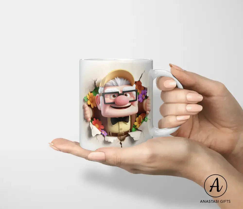 Carl Fredricksen - Up - Mug, Ceramic Mug-Anastasi Gifts