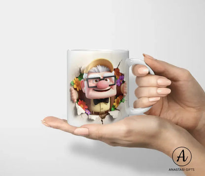 Carl Fredricksen - Up - Mug, Ceramic Mug-Anastasi Gifts