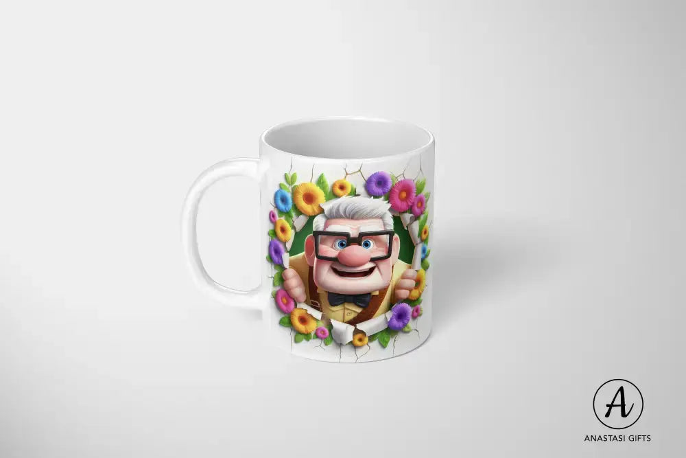 Carl Fredricksen - Up - Mug, Ceramic Mug-Anastasi Gifts