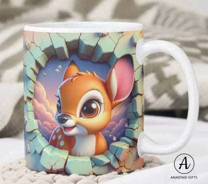 Disney Ceramic Mugs | 3D-Effect Prints-Anastasi Gifts