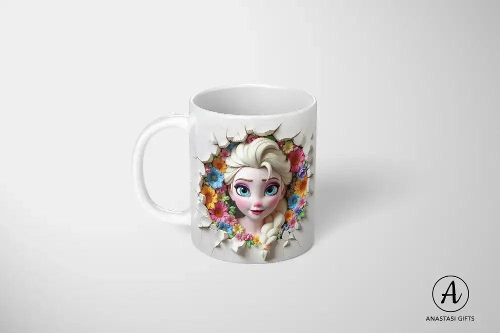 Elsa (Frozen) - Ceramic Mugs - Vibrant 3D Printed-Anastasi Gifts