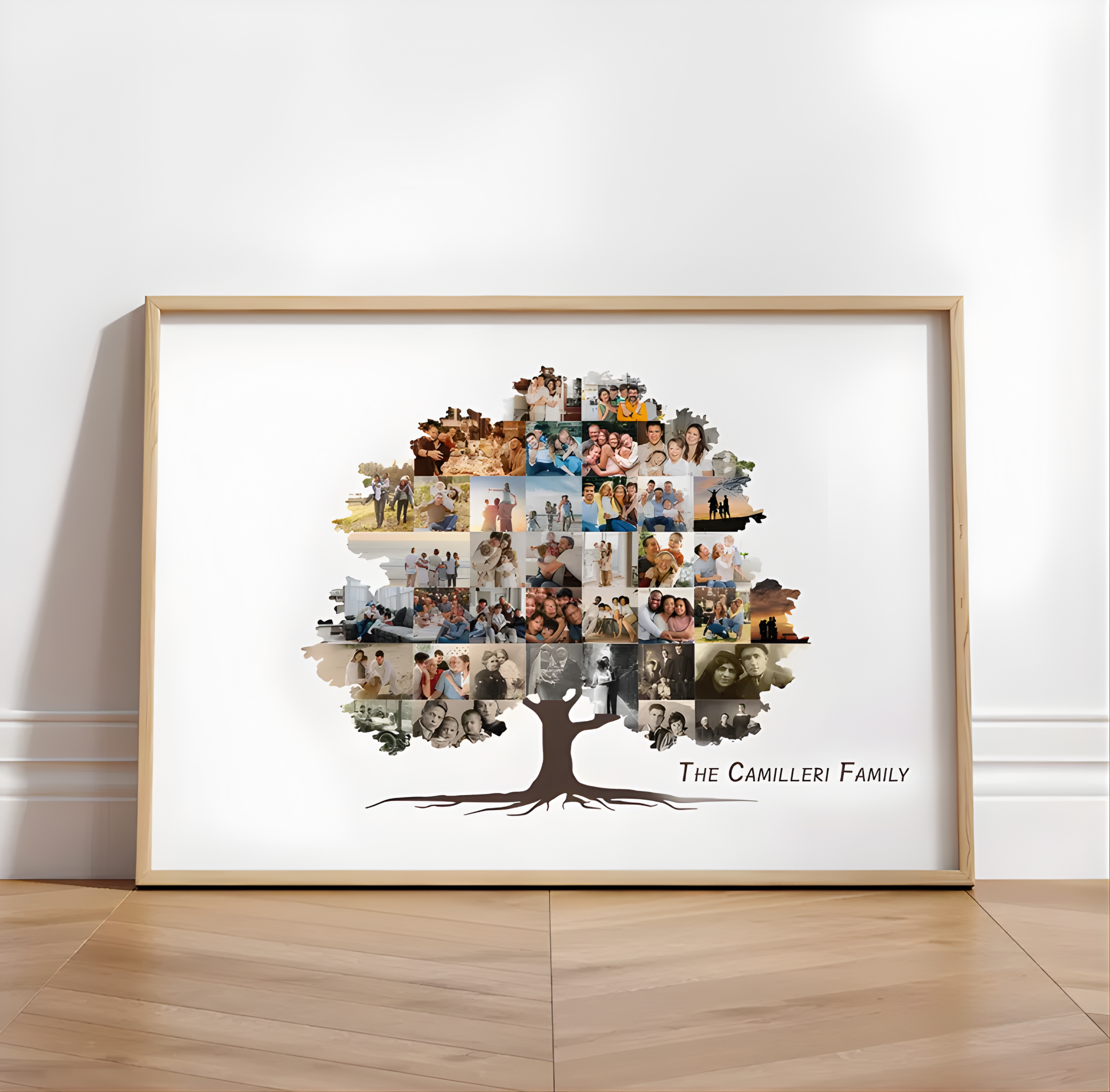 Framed Family Tree Photo Collage | Personalised Family Gift-Anastasi Gifts